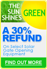 30% Solar Gate Operator Equipment