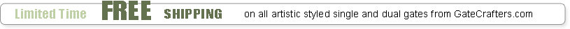 Artistic Gates Free Shipping
