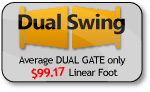 Get a Live Quote now for Dual Swing Gate