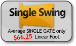 Get a Live Quote now for Single Swing Gate