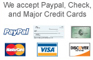 We Accept All Major Credit Cards