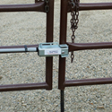 gate lock installed