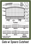 Gate with Spears Cutsheet
