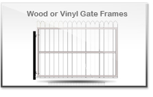 Wood or Vinyl Gate Frames